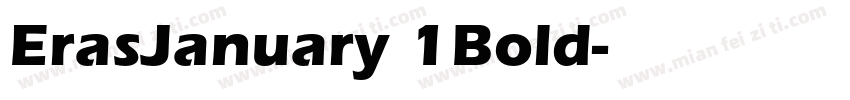 ErasJanuary 1Bold字体转换